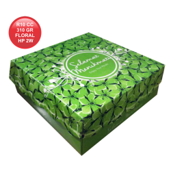 R10 CETAK COATED 310 FLORAL HIJAU PUPUS 2W